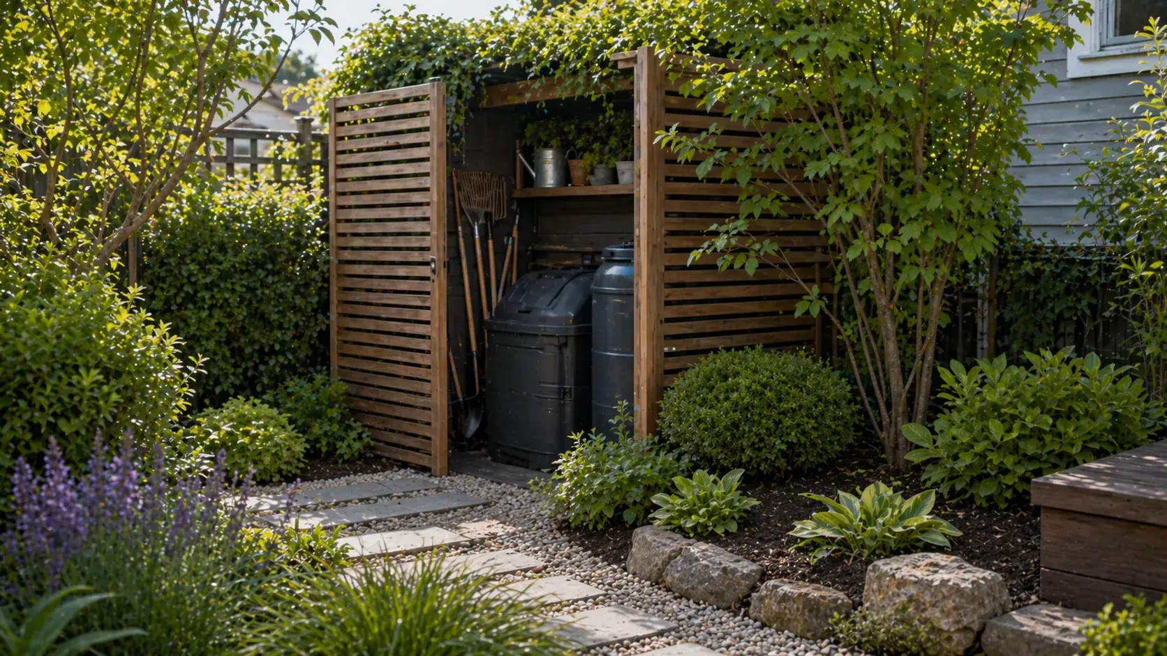 Хозяйственная зона на маленьком участке: где разместить и как скрыть