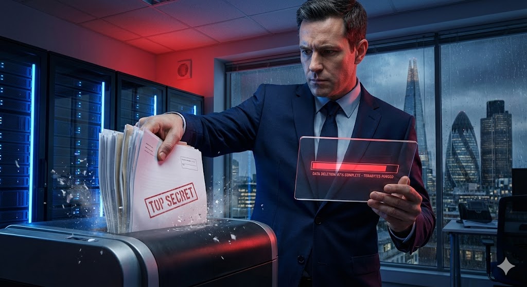 Процесс уничтожения конфиденциальных документов и цифровой очистки данных