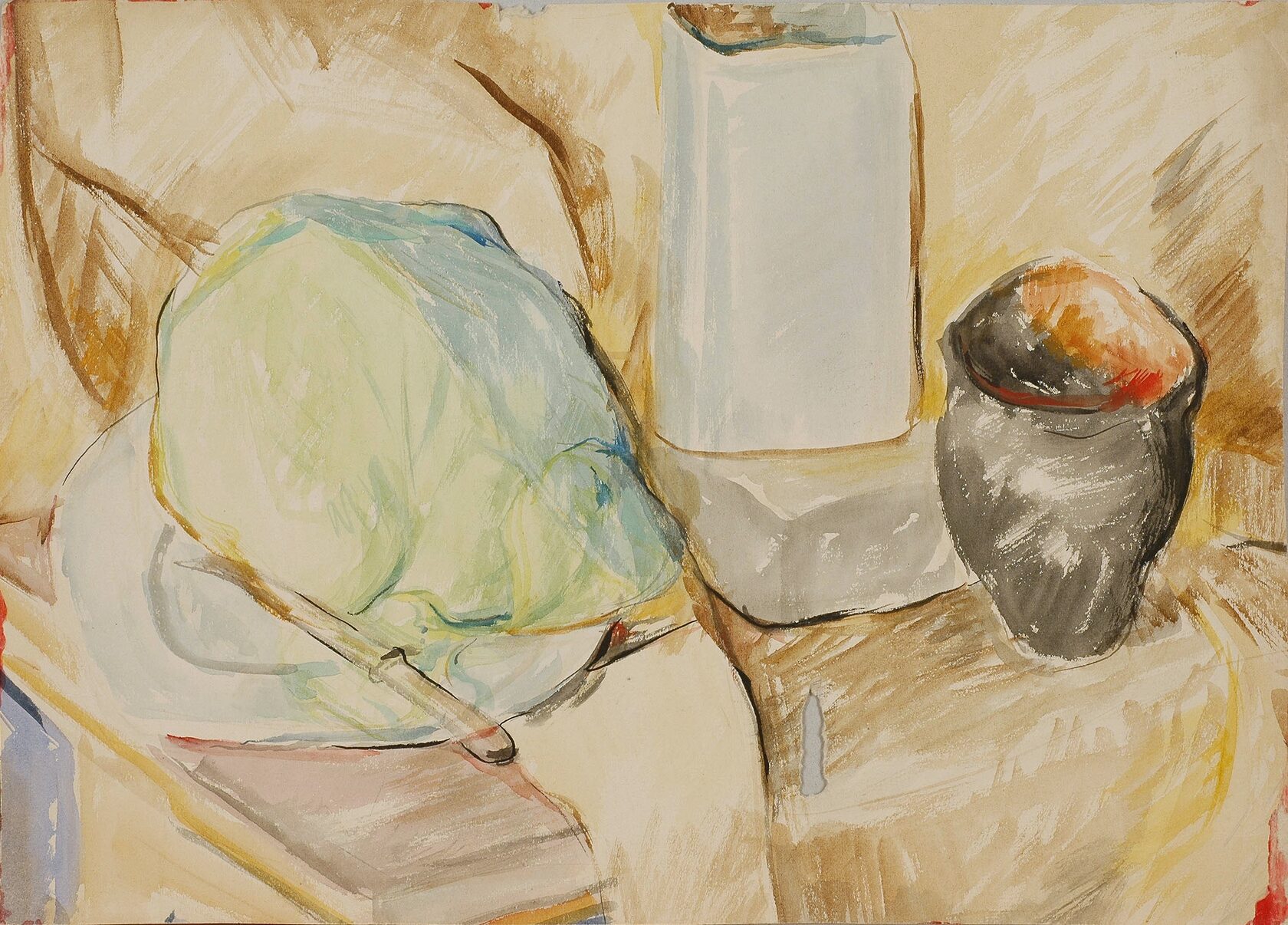 Платов Ф.Ф. Натюрморт с капустой. 1933