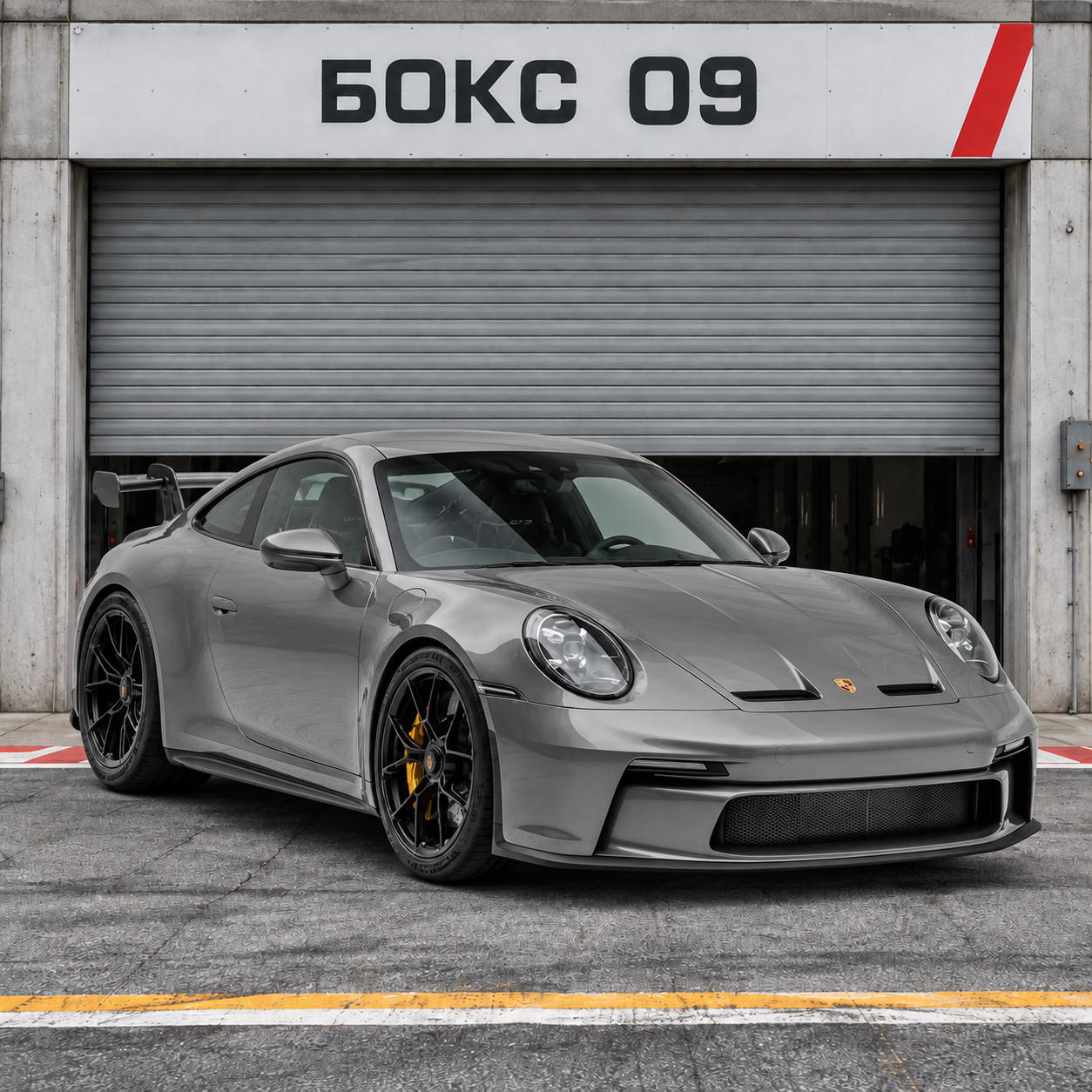 Porsche 911 992 GT3 у пит-бокса