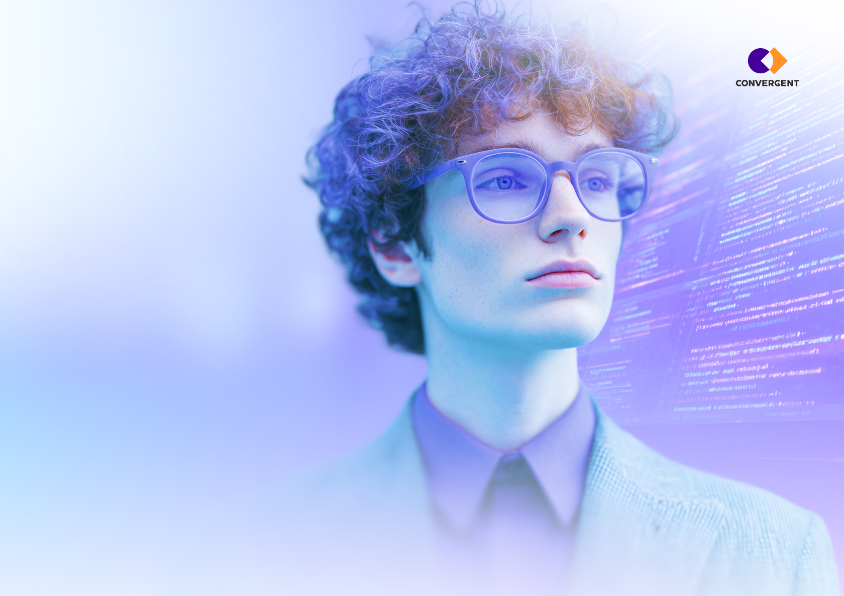 Парень, на фоне – редактор кода