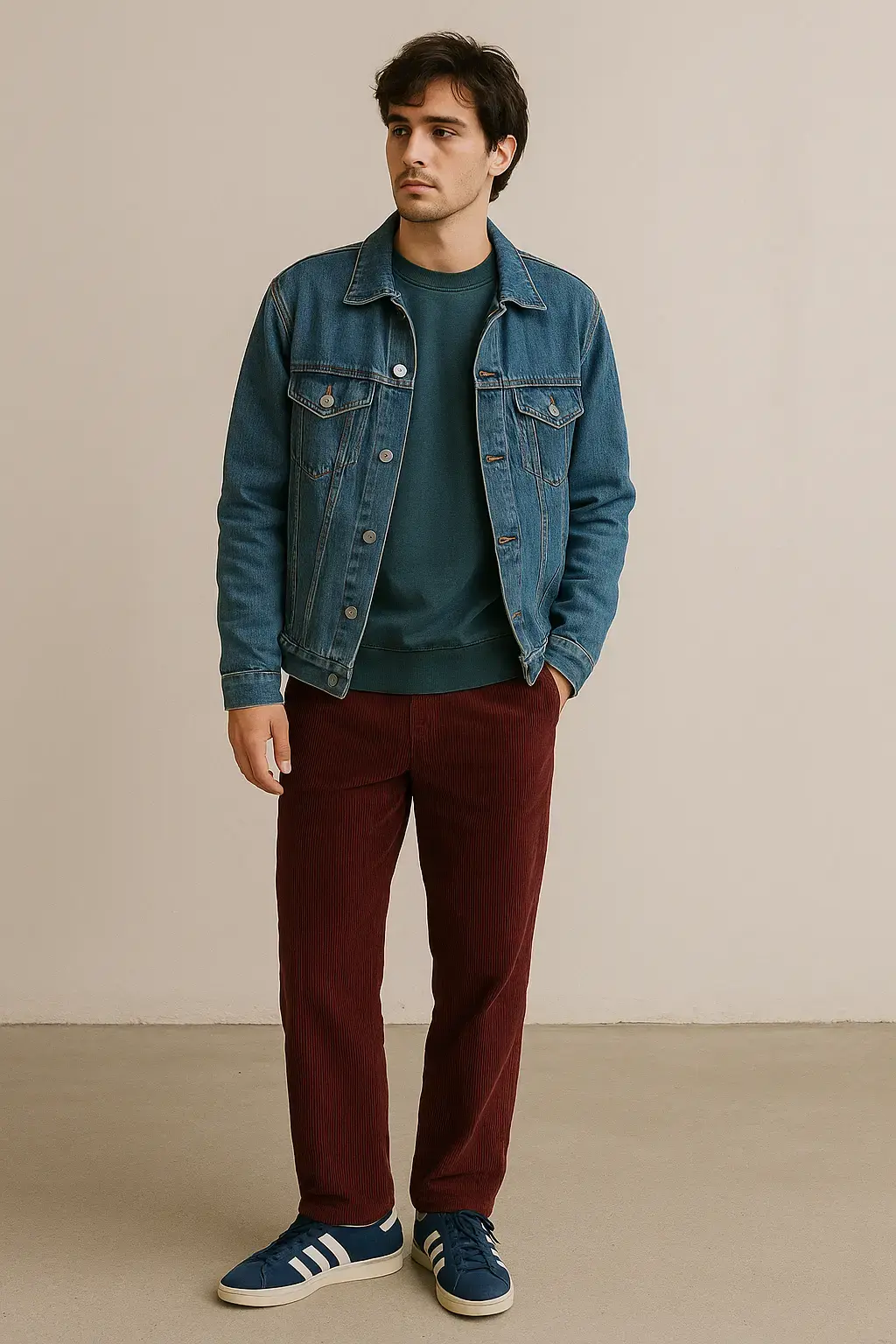 adidas campus с чем носят парни?