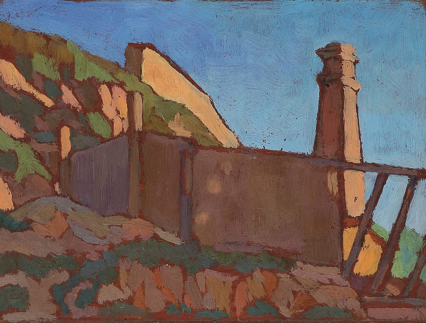 Пейзаж с трубой. 1920–1930-е