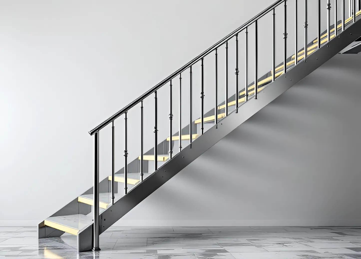 каркас лестницы из листовой нержавейки