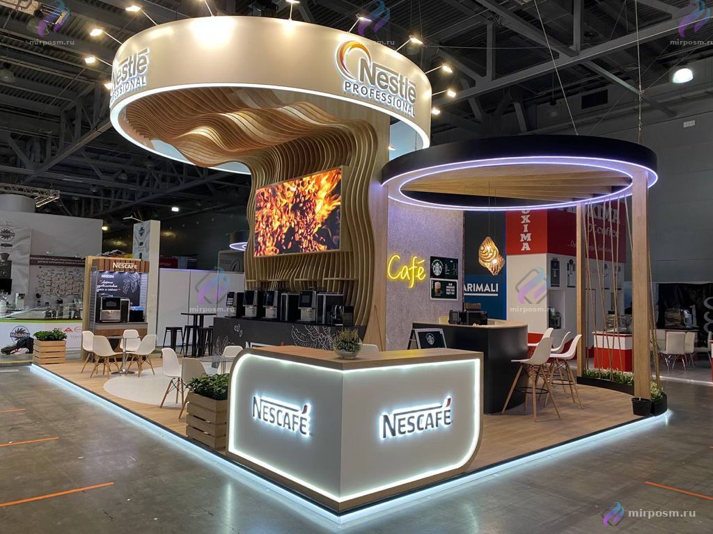 Стенд Nescafé на выставке