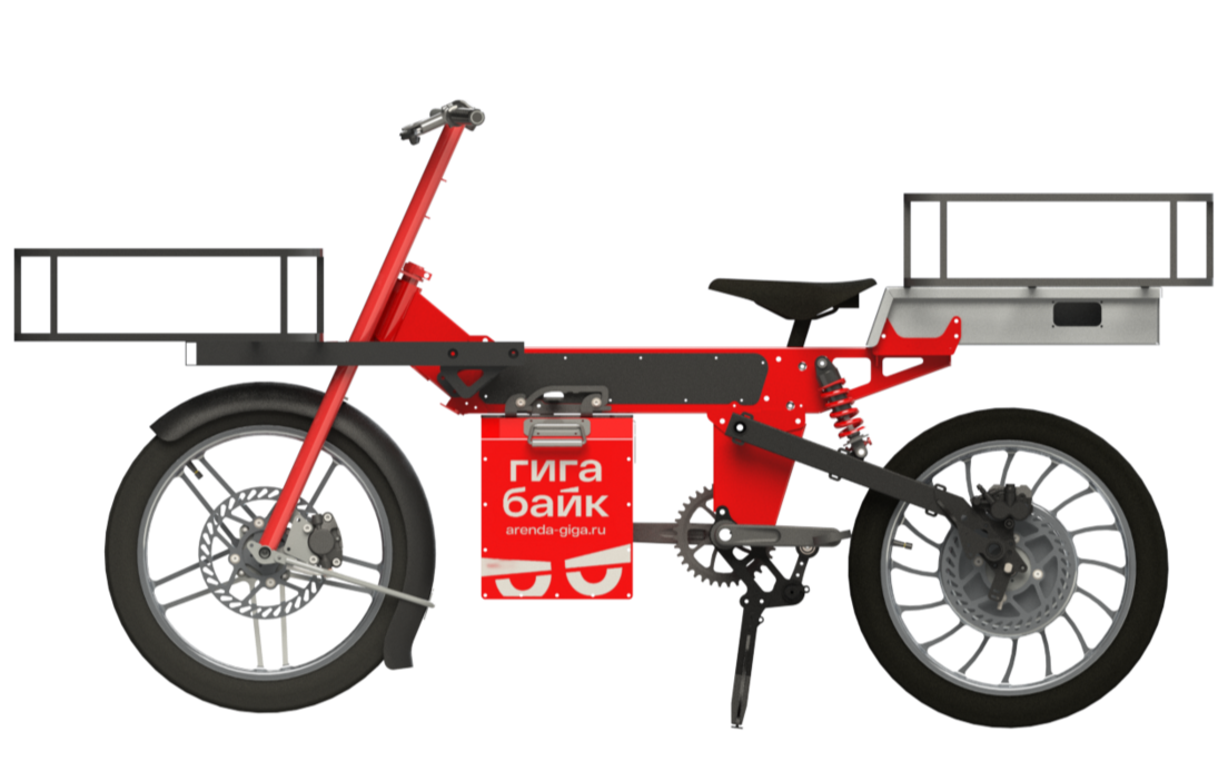 Аренда электровелосипедов для курьеров с зимней акб на 120 км