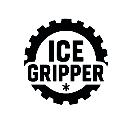 Логотип Ice Gripper на сером фоне