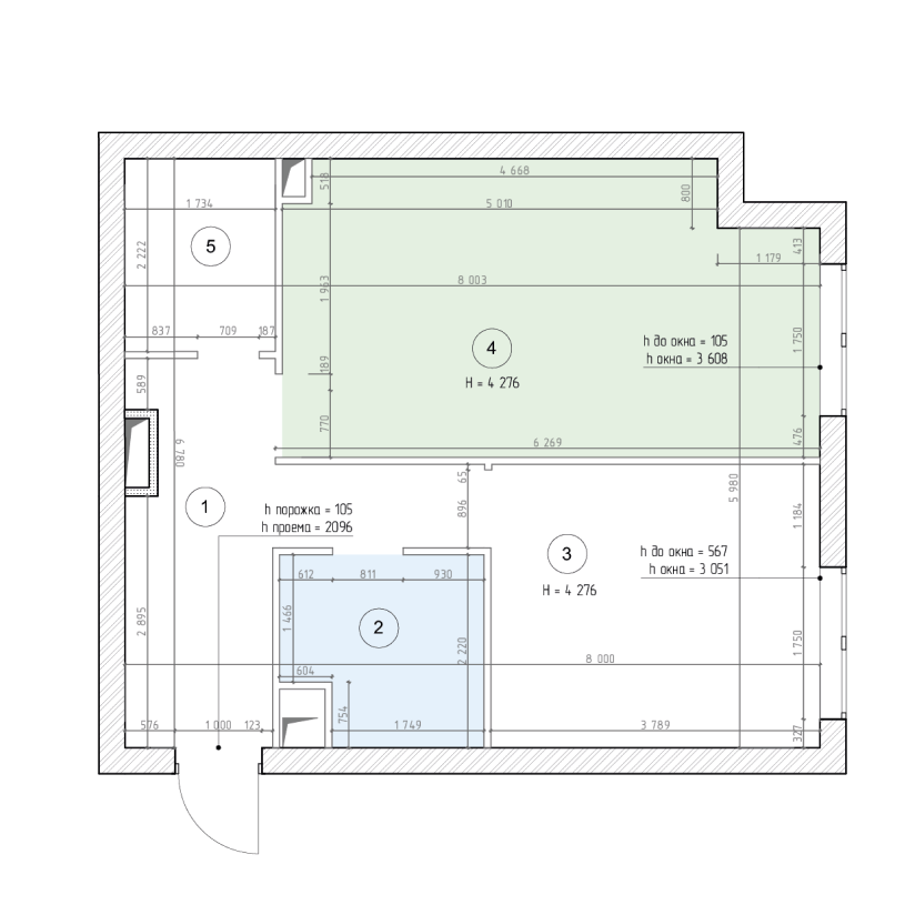 Обмерный план