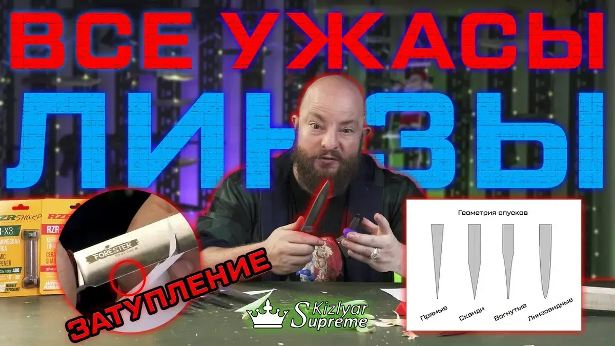 Kizlyar Supreme official guide to convex knife grinds
