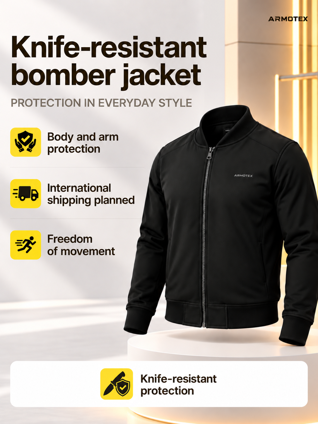 ARMOTEX bomber — features