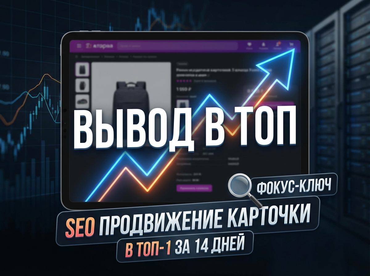 График роста позиций товара и SEO продвижение карточки в ТОП выдачи маркетплейса