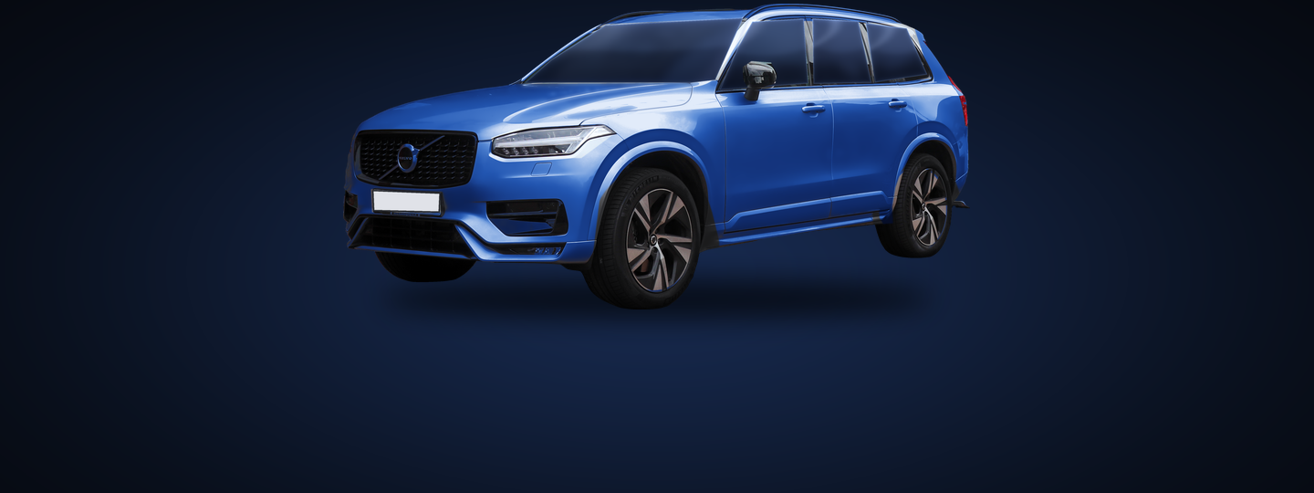 Демонстрационный скин с синим Volvo XC90