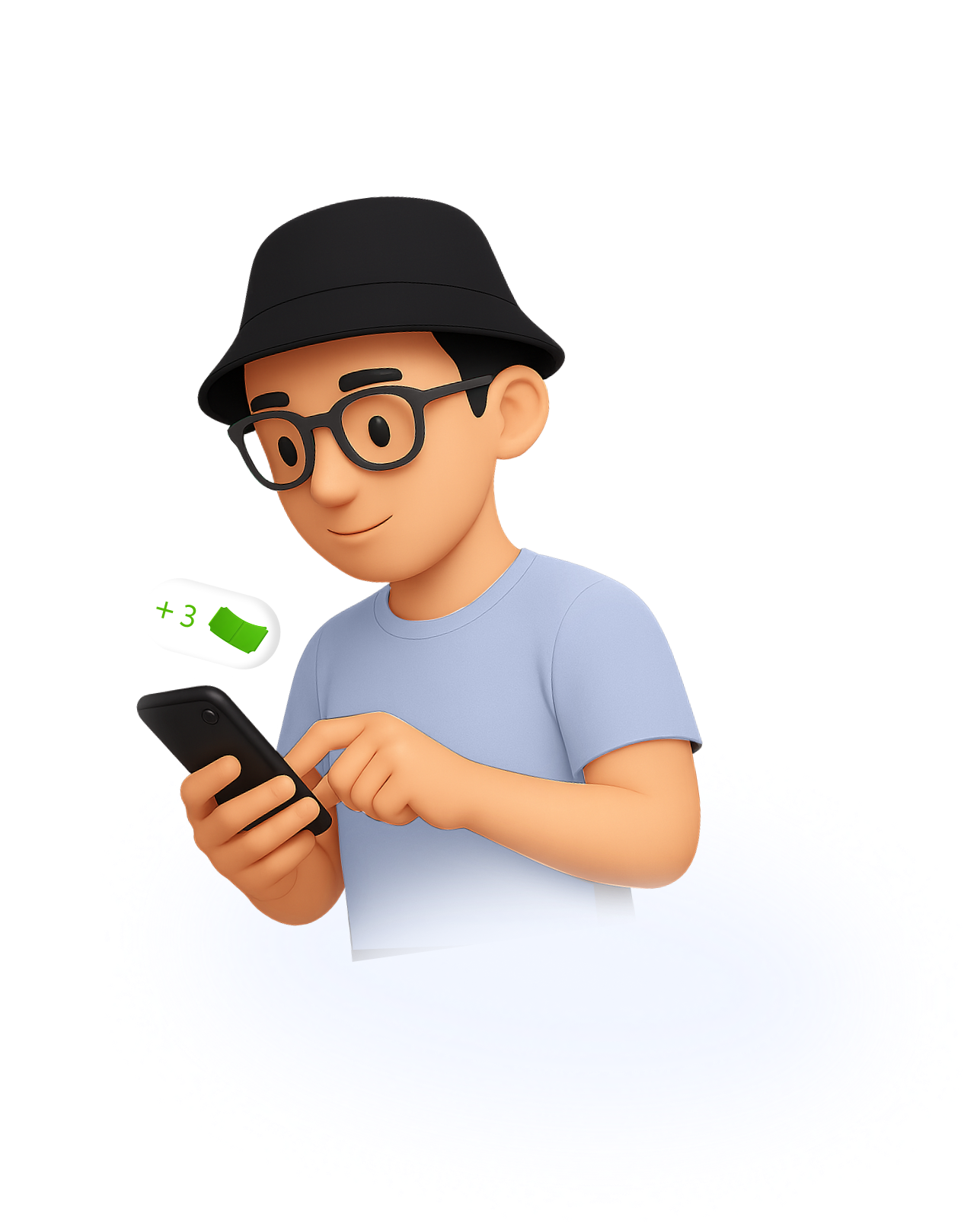 Изображение довольного друга курьера - Достависта