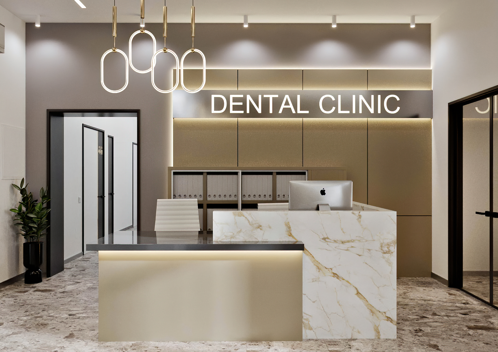 Фото: Холл - Интерьер клиники эстетической стоматологии и имплантологии «Mont Blanc»