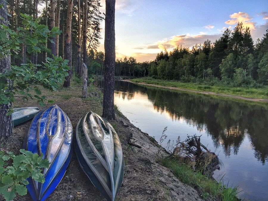 Сплав на байдарках по реке пра