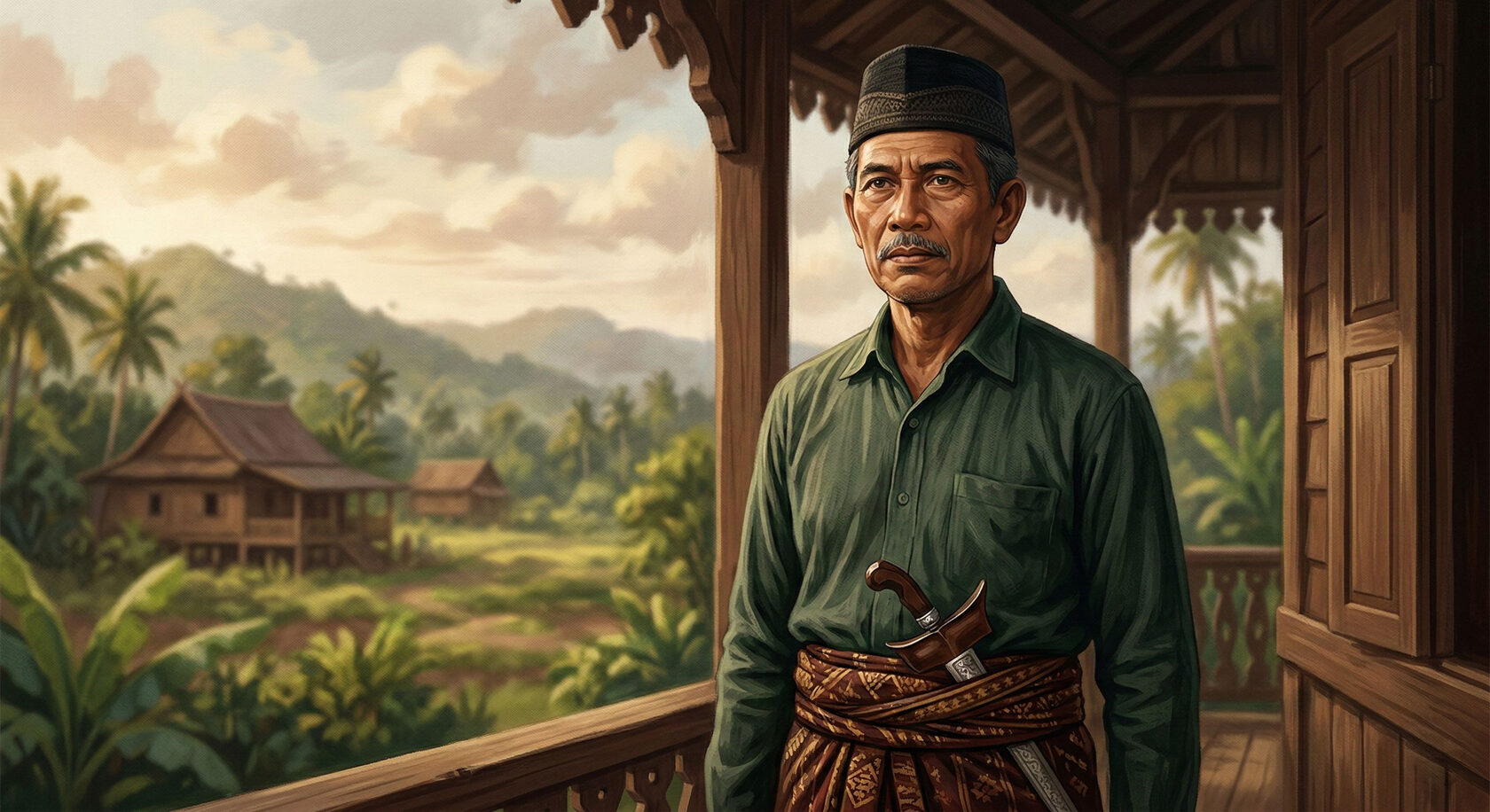 Ilustrasi Pajonga Daeng Ngalle, pejuang dari Polongbangkeng Takalar