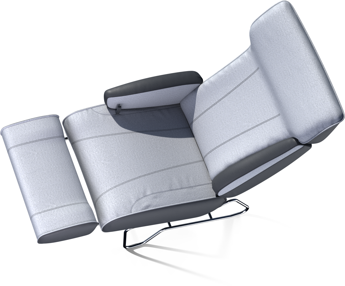 Реклайнер Torri e Fiori в искусственной замше и коже