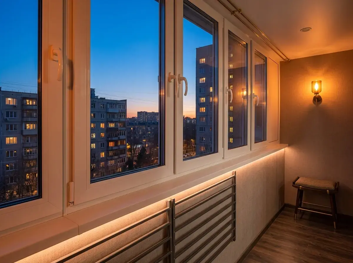 Премиальное остекление балкона под ключ