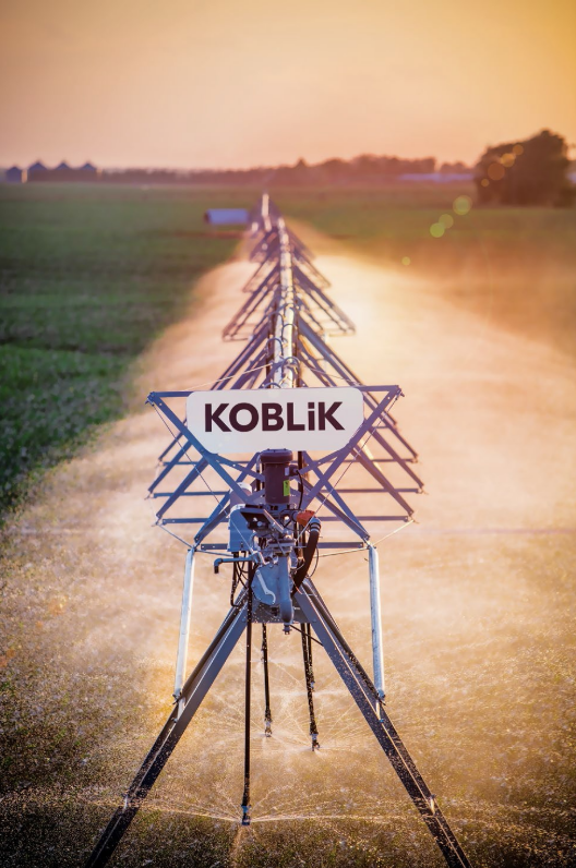 Дождевальная машина KOBLiK IS100 в поле