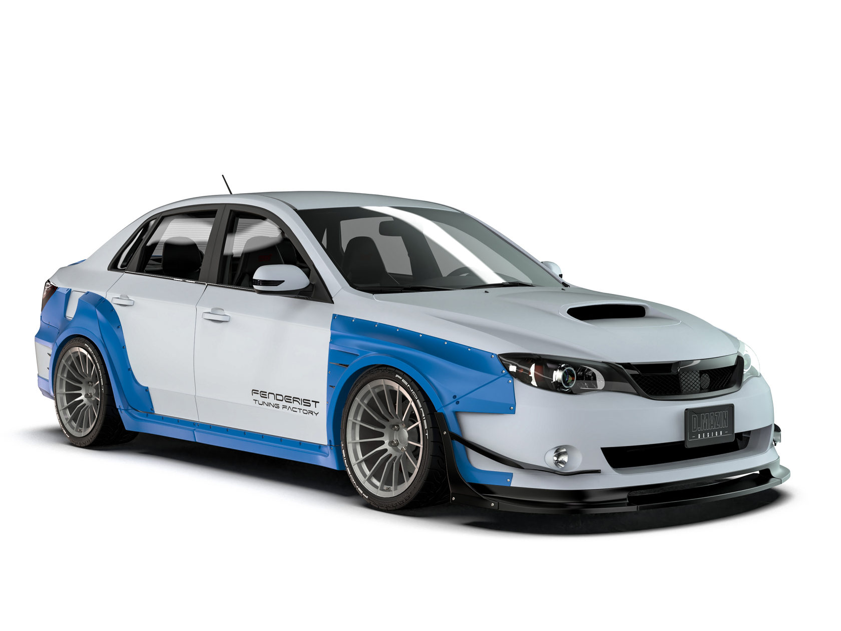 BUMPER CANNARDS SUBARU IMPREZA GT/WRX GE 07-12