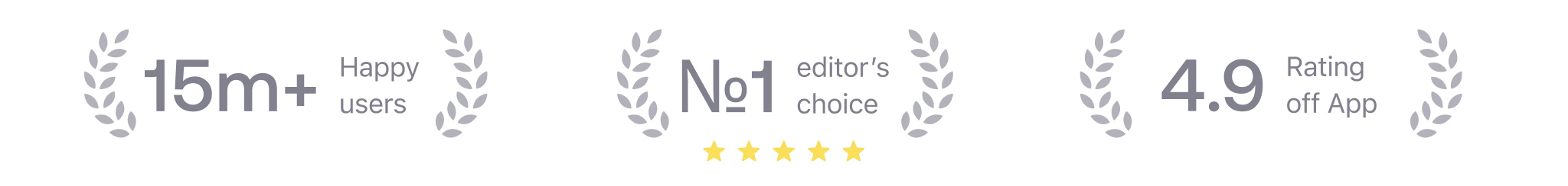 15M+ happy users; #1 editor’s choice; 4.9 app rating