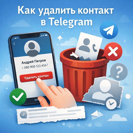 Как удалить контакт в Telegram и зачем это нужно
