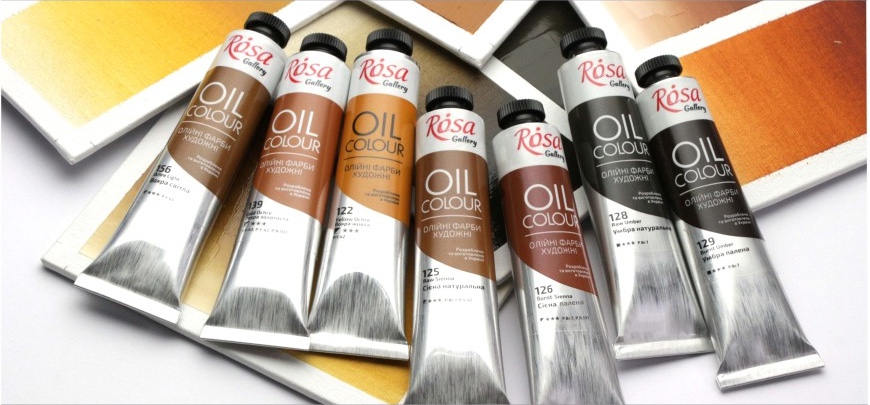 Олійні фарби ROSA Gallery для живопису, професійні масляні фарби для початківців