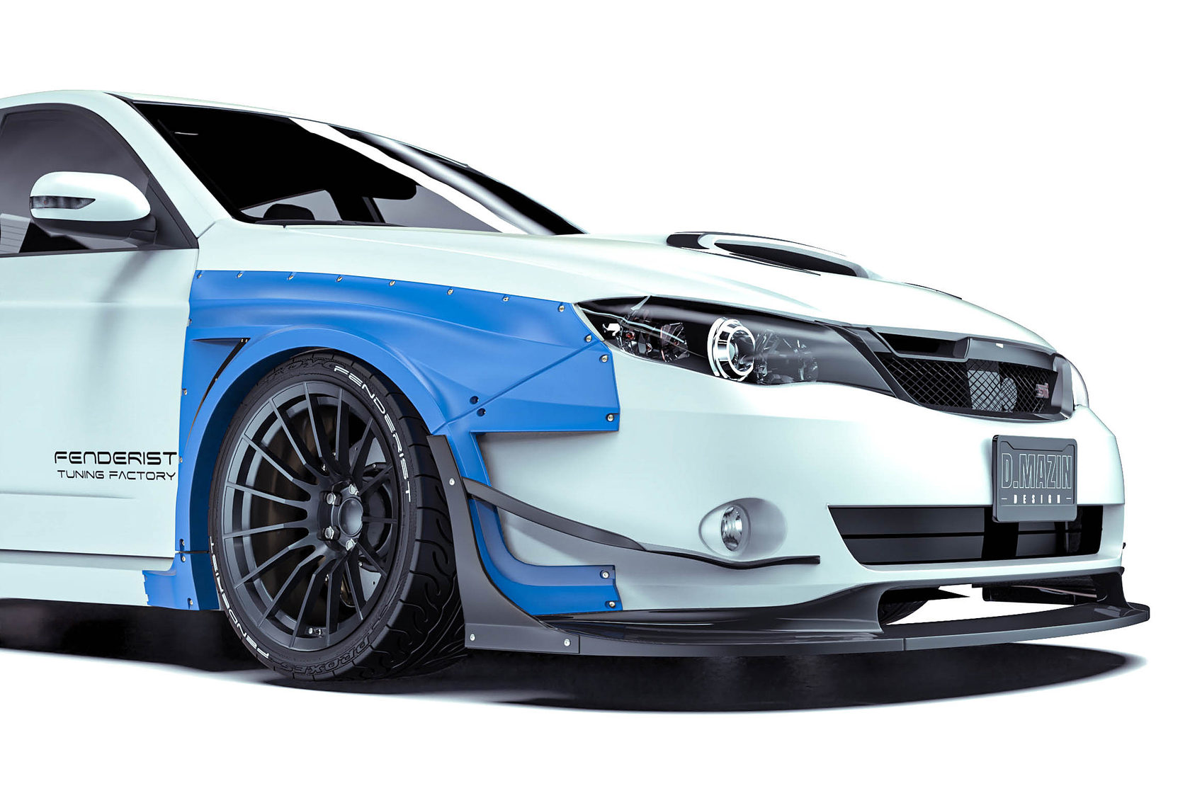 FENDERIST SPEC S FRONT SPLITTER SUBARU IMPREZA GH# 07-12