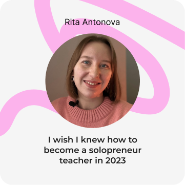  &quot;I wish I knew&quot; ELT charity conference for English teachers organized by Yuliya Kumicheva. June 24-25, 2023 Rita Antonova