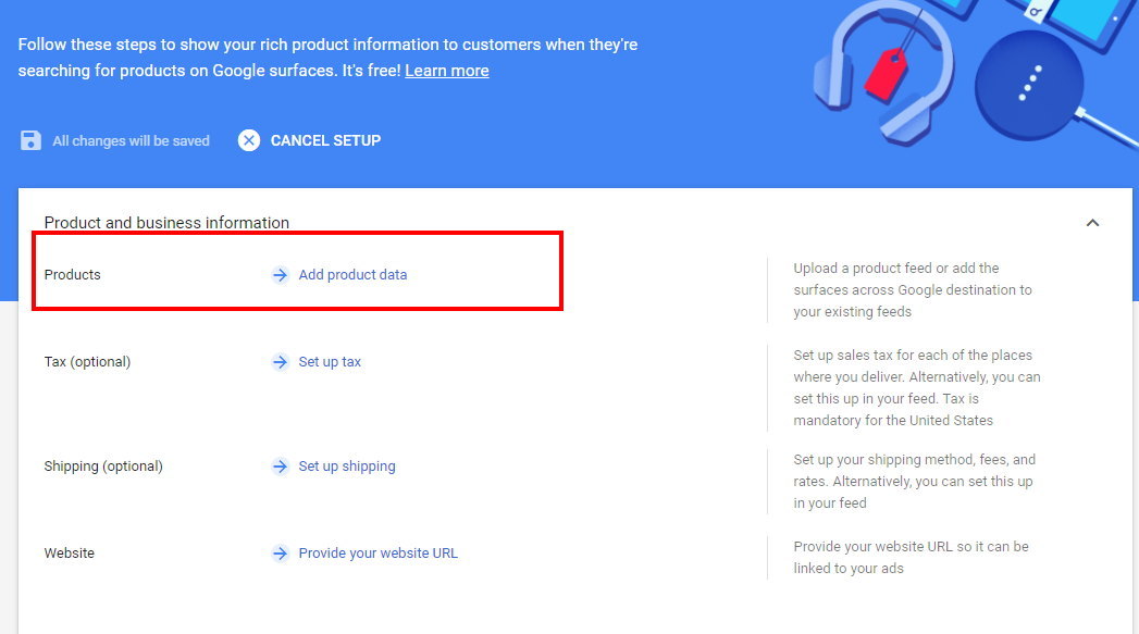 How to set up Google Shopping with Sayl Retail