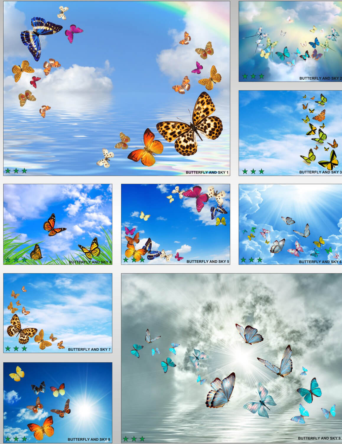 Натяжные потолки фотопечать каталог с бабочками