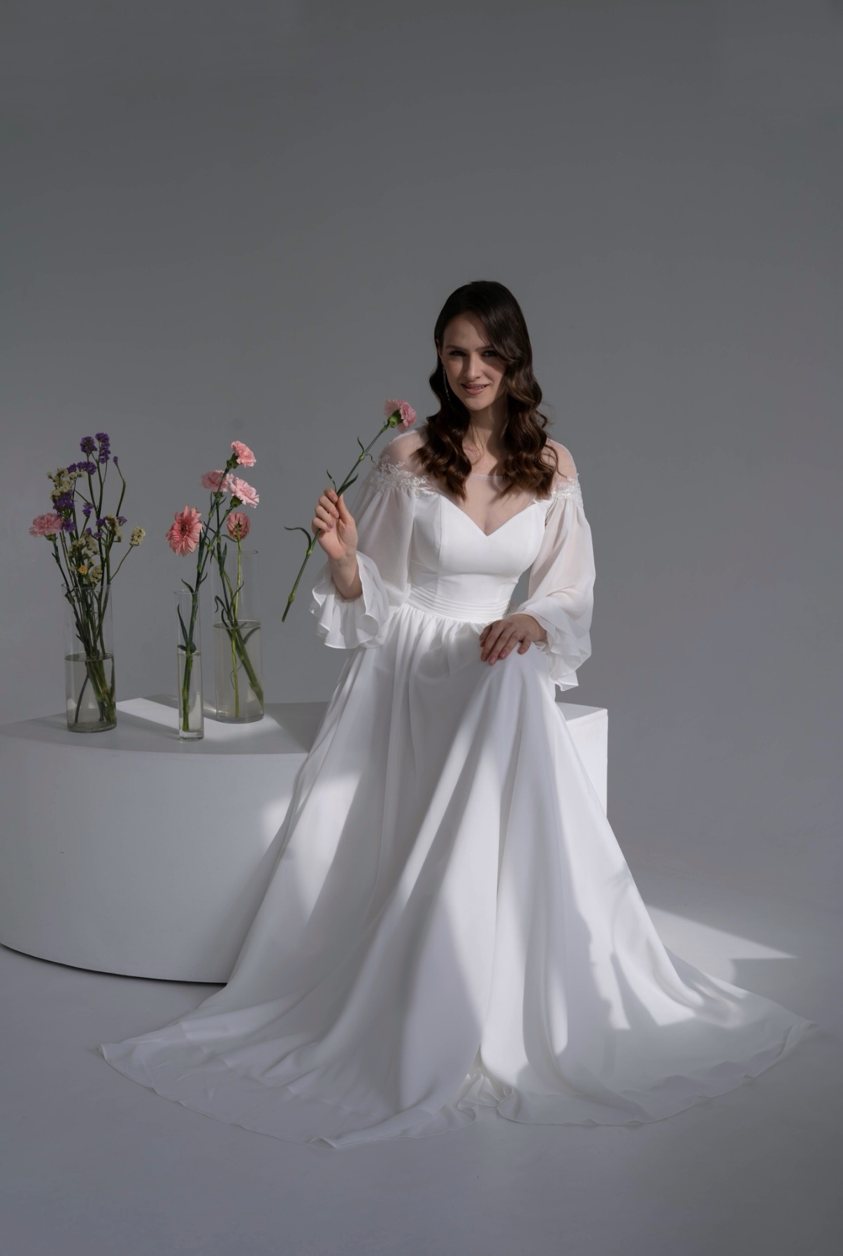 Свадебное платье легкое