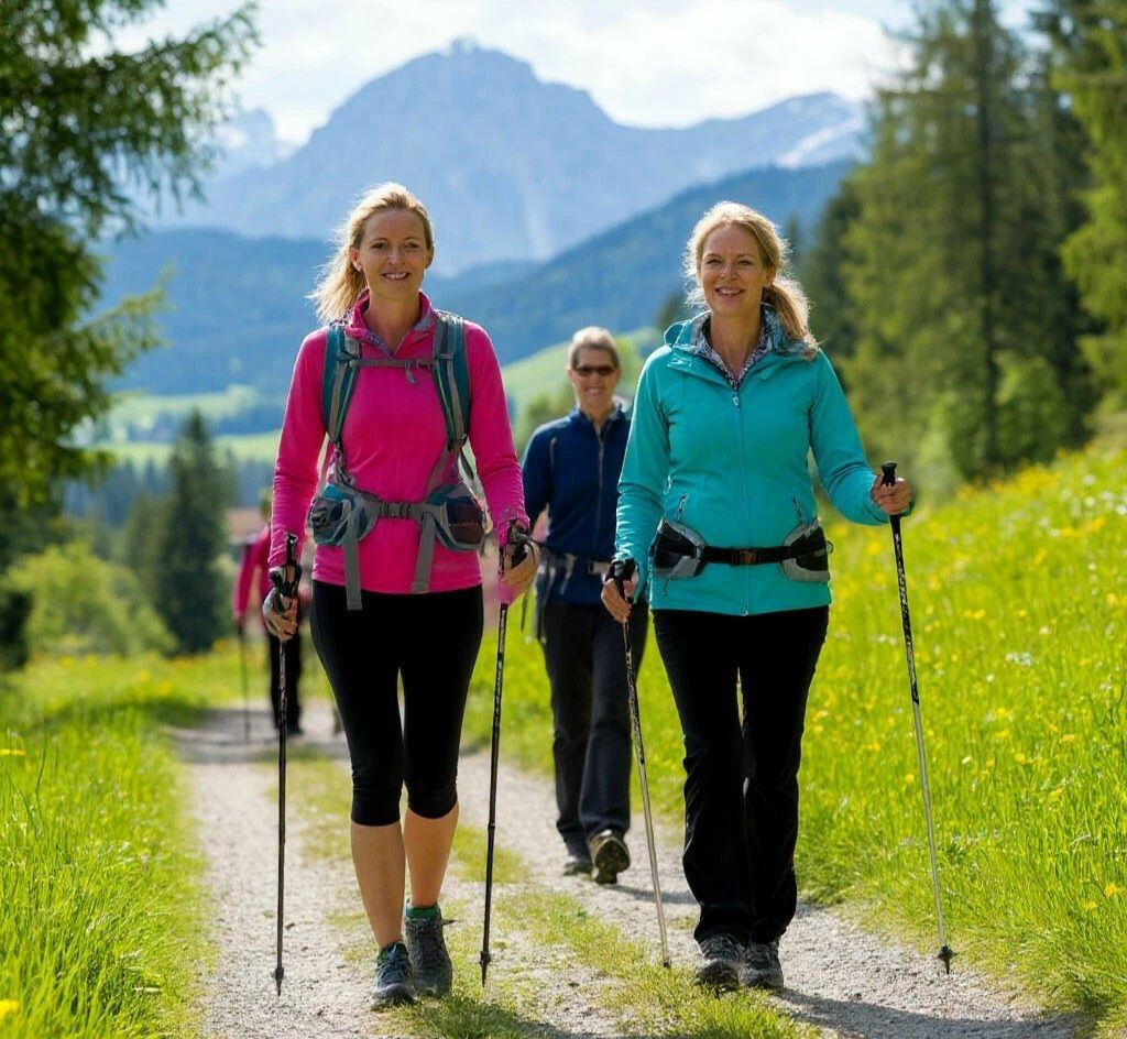 Чем полезна скандинавская ходьба и как проходят очные курсы в «Московском долголетии»