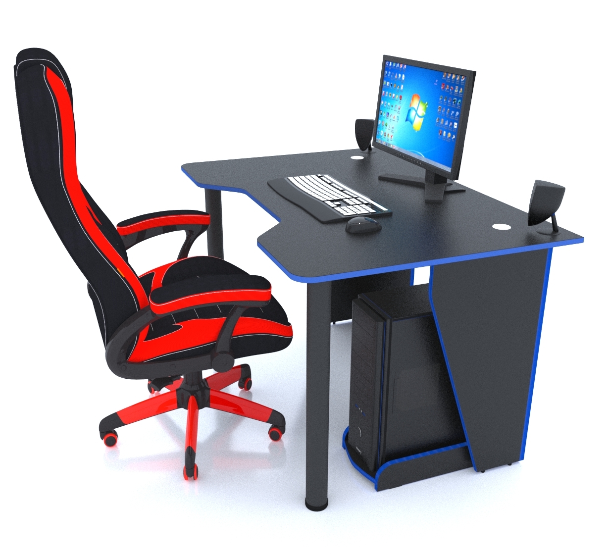 Геймерский компьютерный стол Active&Comfort 702, 120х78х75 см
