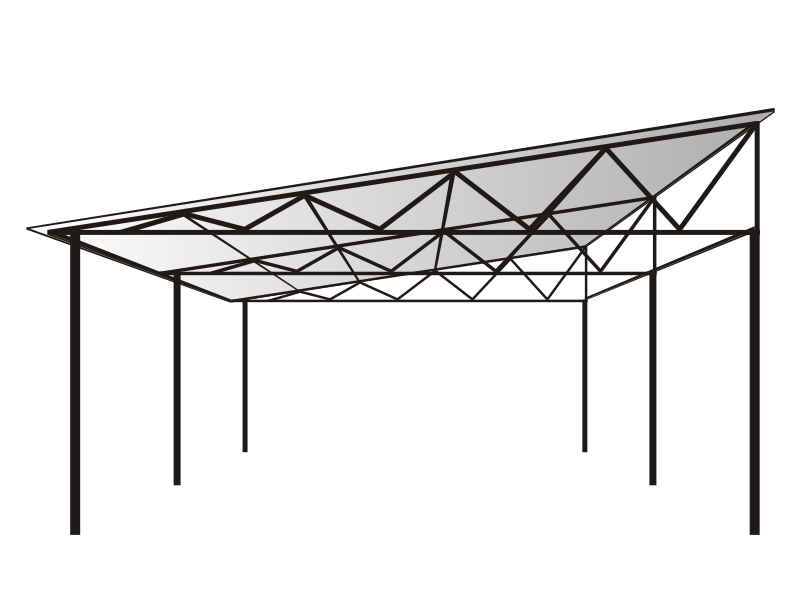 Проект навеса 6 на 8