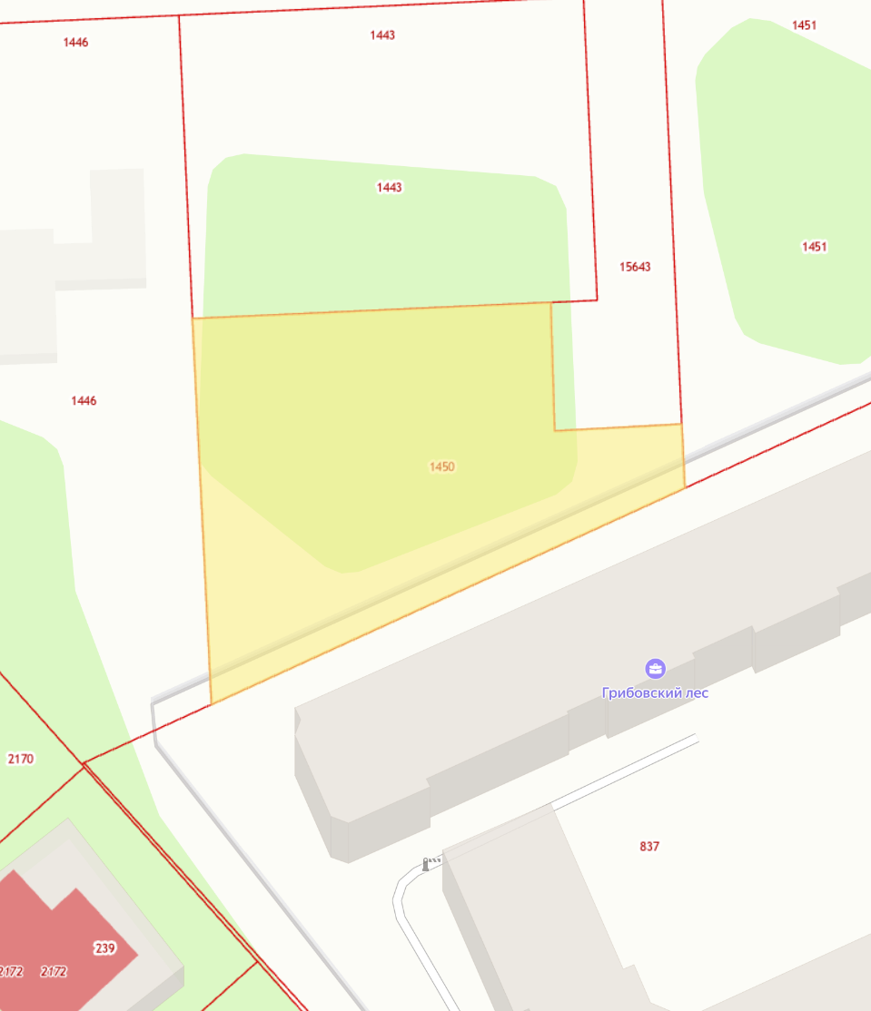 Спутниковый снимок участка 2,724 м²
