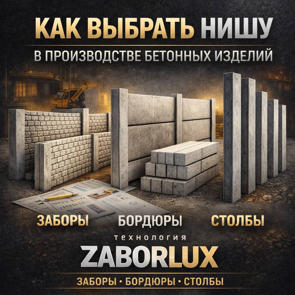 Как выбрать нишу в производстве бетонных изделий