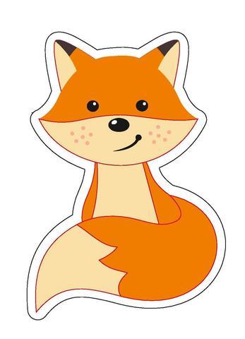 Лисенок / Животные, звери / Раскраски для детей распечатать бесплатно / SolNet.E