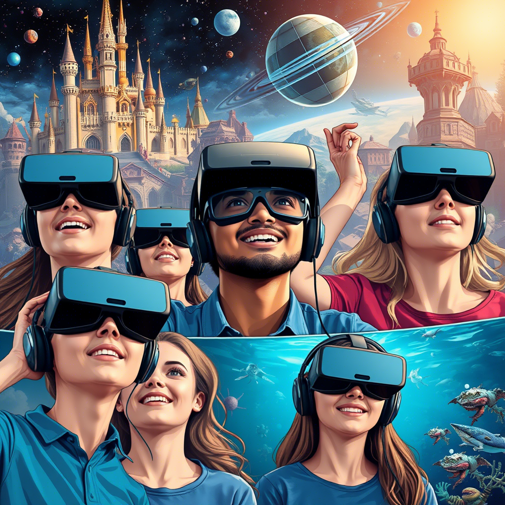 Посетители VR-клуба выбирают подходящий квест с помощью консультанта, изучая различные жанры и уровни сложности