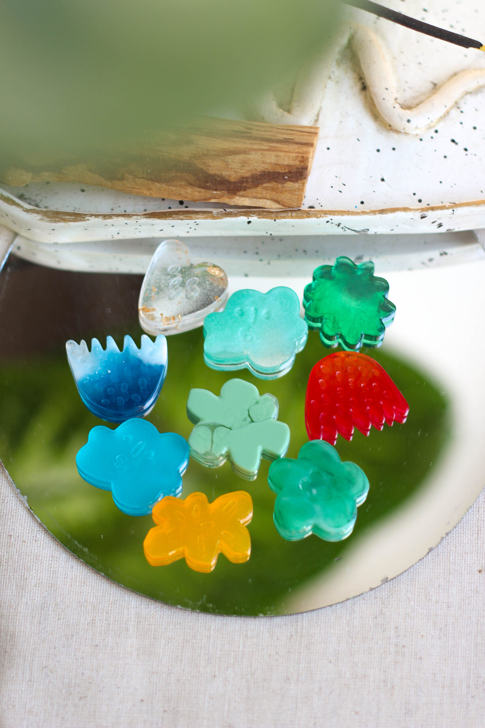 Серьги из эпоксидной смолы