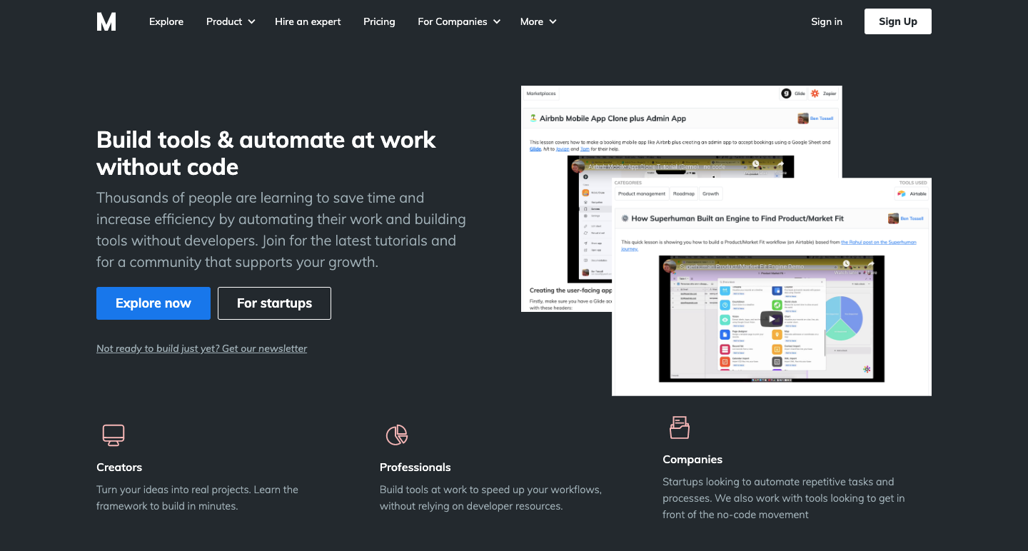 14 applications no code pour vous aider à créer votre prochaine startup
