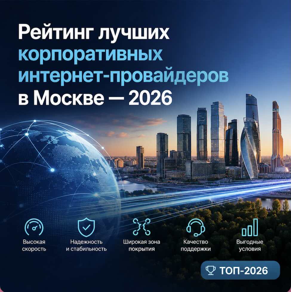 Рейтинг лучших корпоративных интернет-провайдеров в Москве — 2026