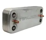 Теплообменник ГВС Ariston Uno, Beretta, Electrolux, Ferroli, Fondital, 148 мм, 12 пл., Zilmet