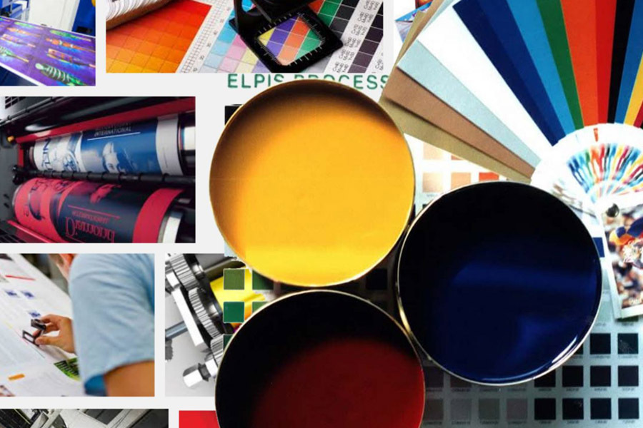 Офсетная печать полноцветная, пантонными красками.