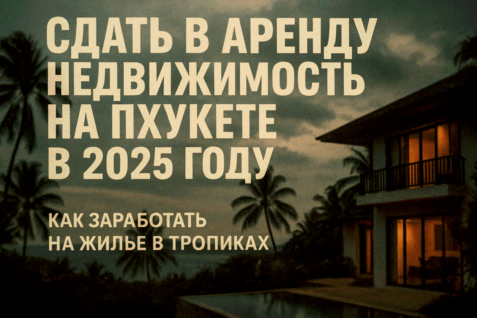 Сдать в аренду недвижимость на Пхукете — выгодный бизнес Мечтаете о пассивном доходе от недвижимости в райском уголке? Сдать в аренду недвижимость на Пхукете — это возможность зарабатывать на тропическом острове, где спрос на жильё растёт ежегодно. Z4Real