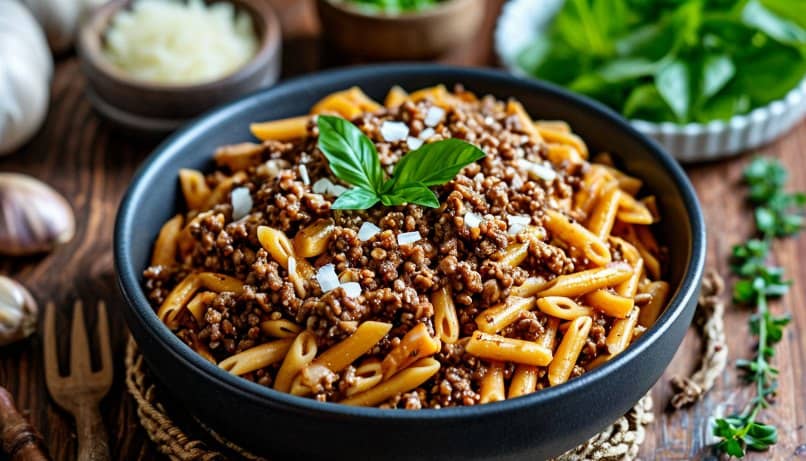 макароны по флотски с луком
