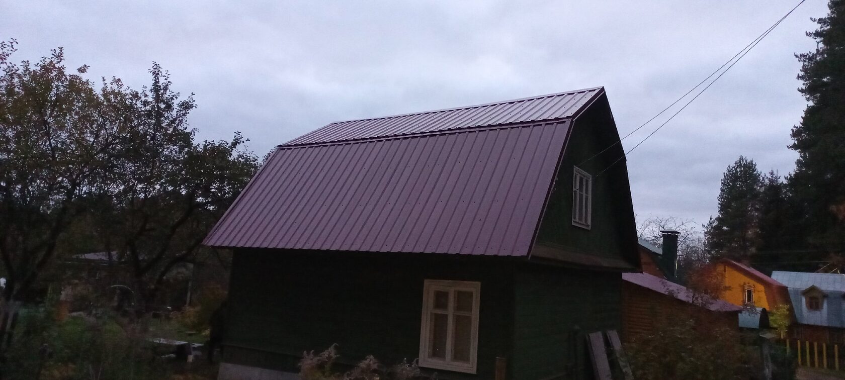 Крыша из профнастила НК-21