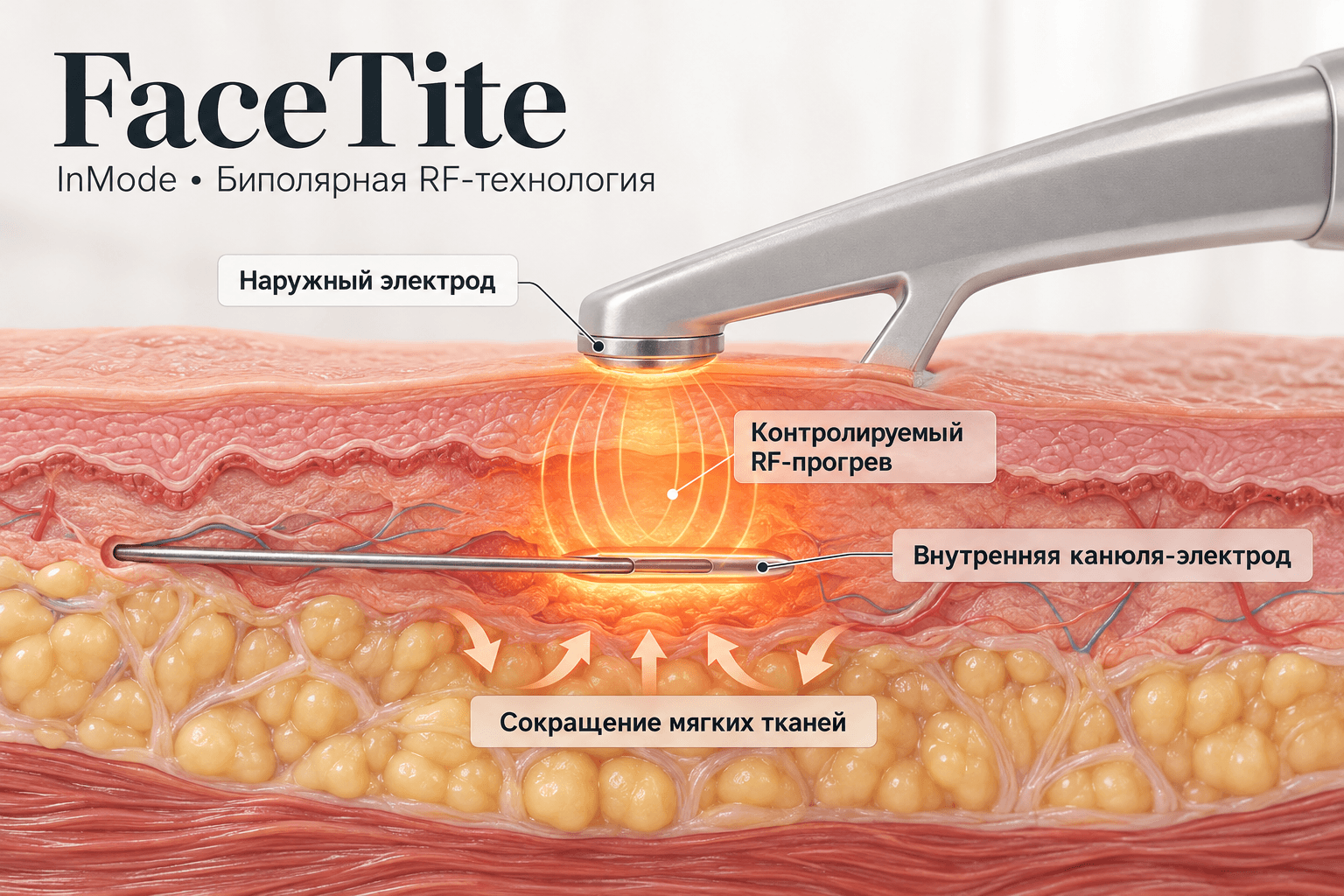Схема работы технологии FaceTite
