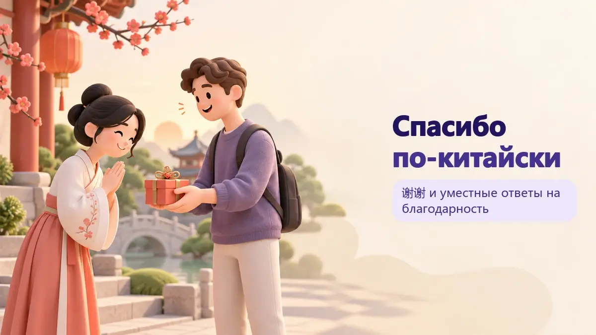 Обложка статьи «Спасибо по-китайски»: тематическая учебная композиция LaRou