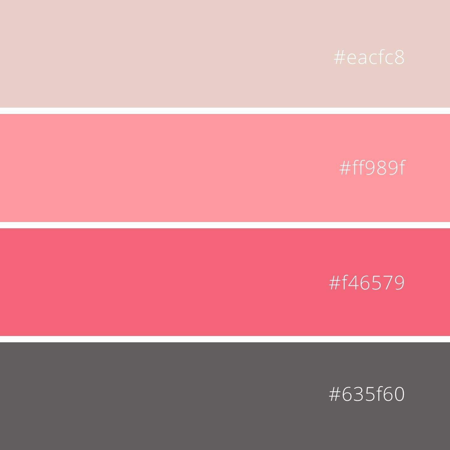 HEX codes pink palette download